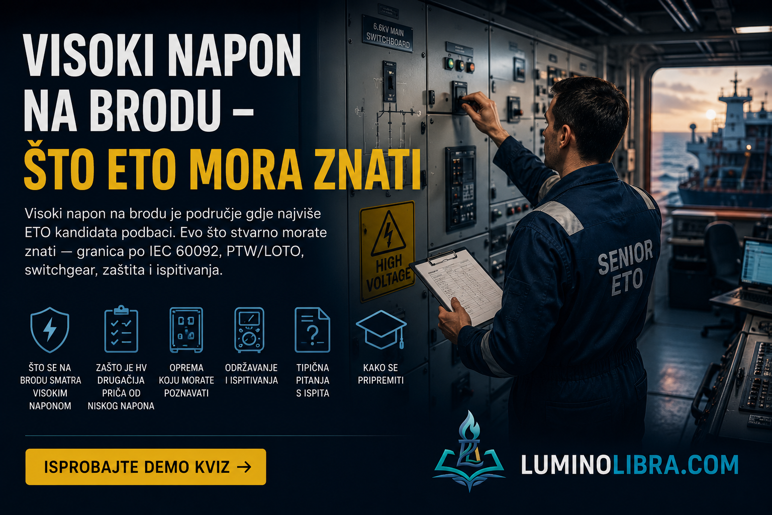 visoki napon na brodu sto ETO mora znati