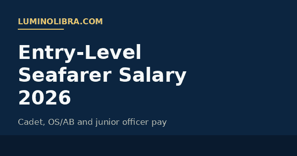 Entry-level seafarer salary 2026 — cadet, OS, AB and junior officer pay